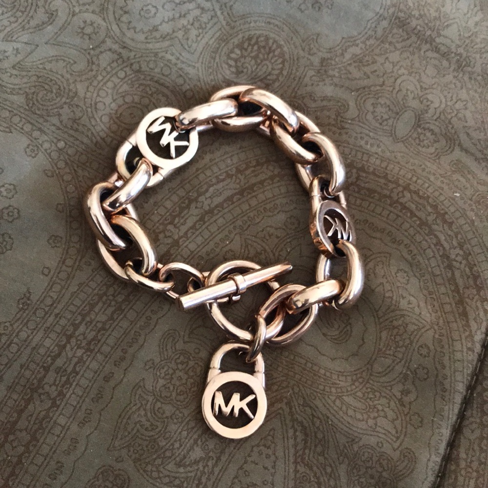 MK rose gold bracelet